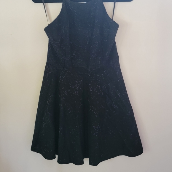 Trac halter top Lace Navy blur Sleeveless Skater Dress 1 XL - Picture 2 of 14